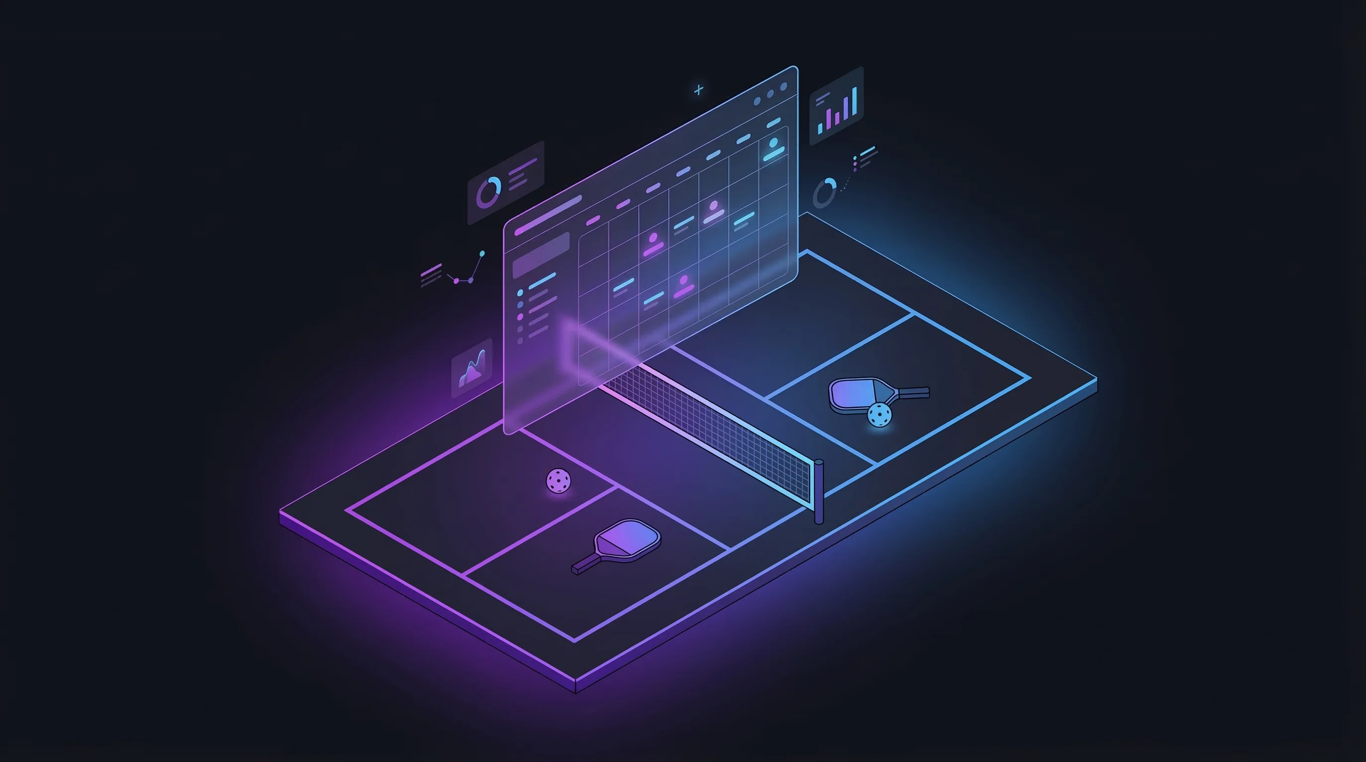 FavCRM 匹克球場預約管理系統介面